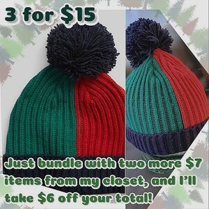 GAP Kids Colorblock Pom Beanie